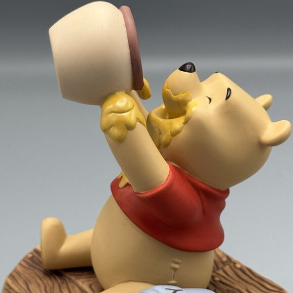 Vtg Disney Pooh and Friends Winnie the Pooh Figurine Life Is Sweet Hunny Pot - Picture 4 of 16